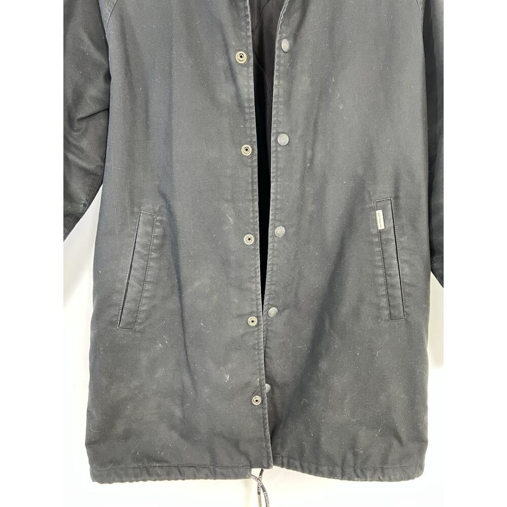 Carhartt W'Ona Coach Canvas Jacket Quilted Lined Distressed Black Women’s Sm - Picture 2 of 12
